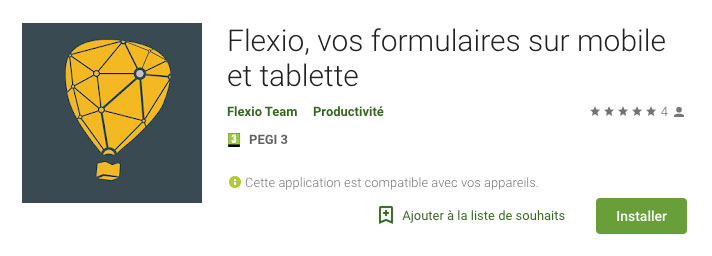 application mobile flexio